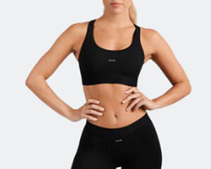 New Woxer Women's Boss Flex Sports Bra, Black, Size XL